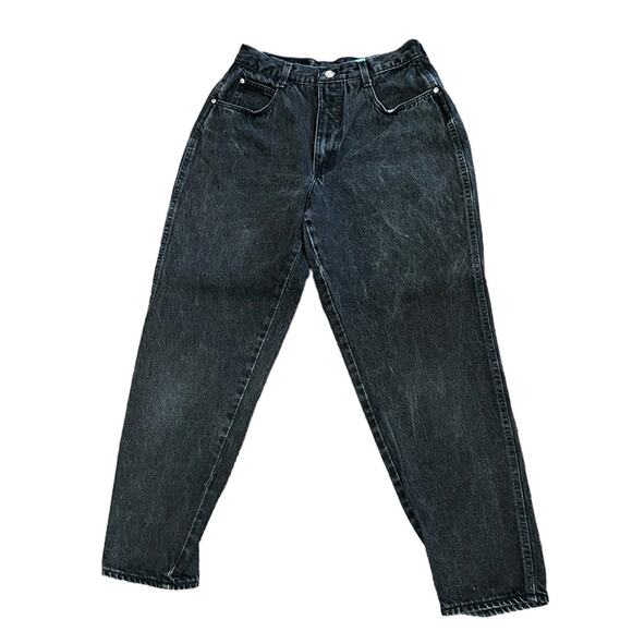 Vintage Gitano Size 10 Short Black Wash Loose Fit jeans - Picture 1 of 8